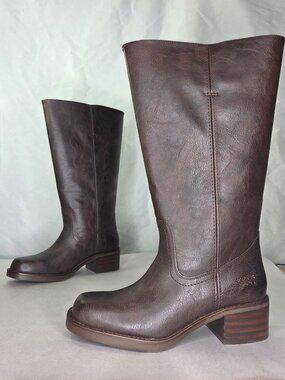 Frye and Co. Miranda 14 Wide Calf Knee High Boots (Dark Brown) - Size 8 M